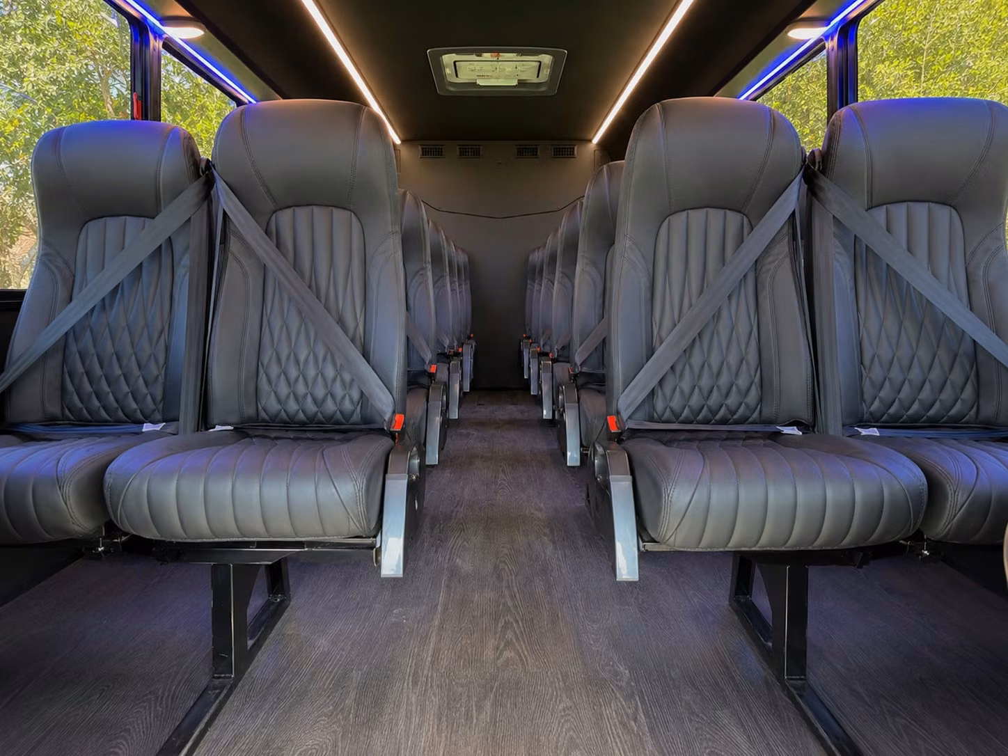 15 passenger minibus inside