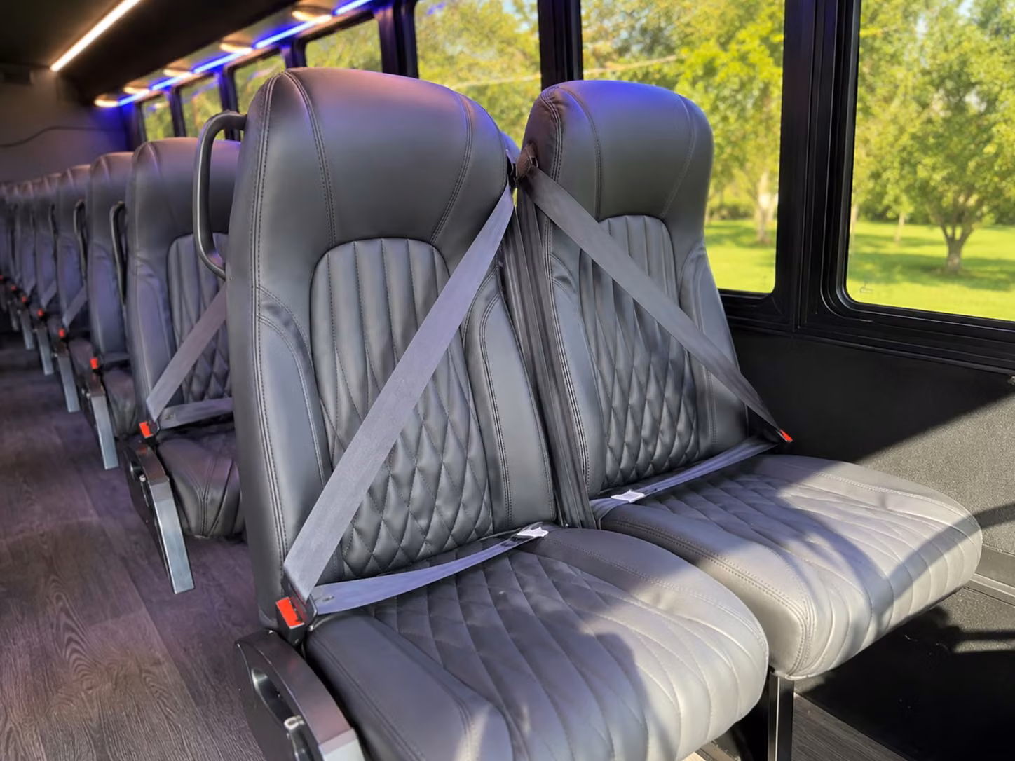 20 passenger minibus interior