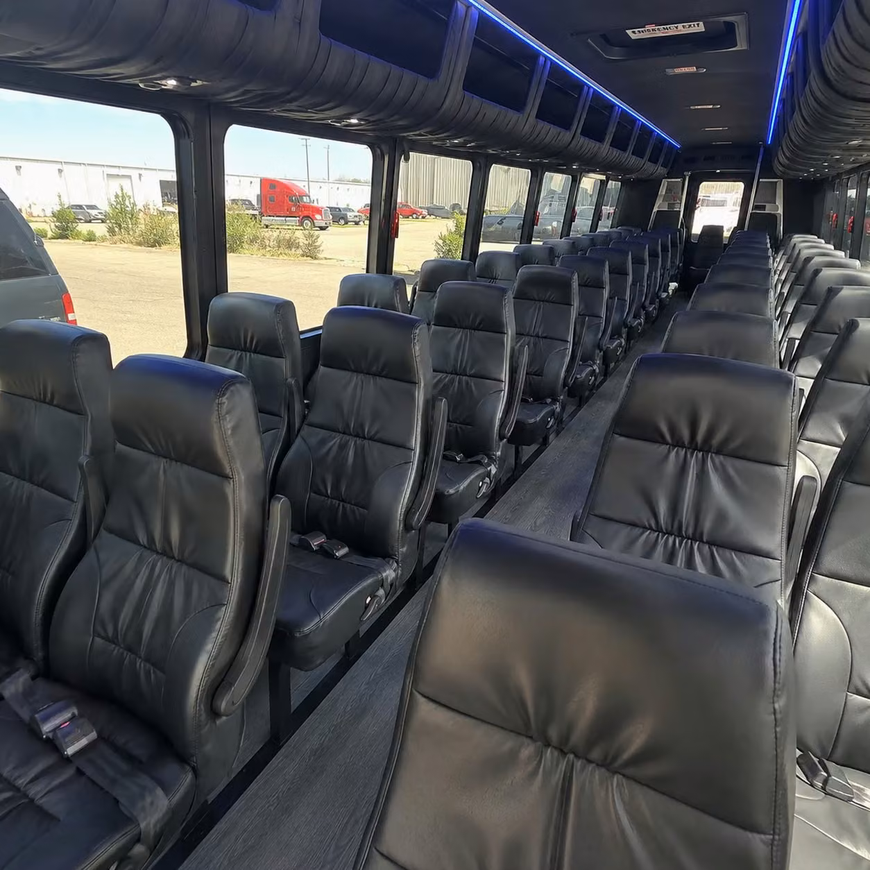 28 passenger minibus inside