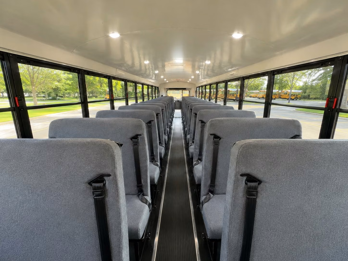 school bus inside