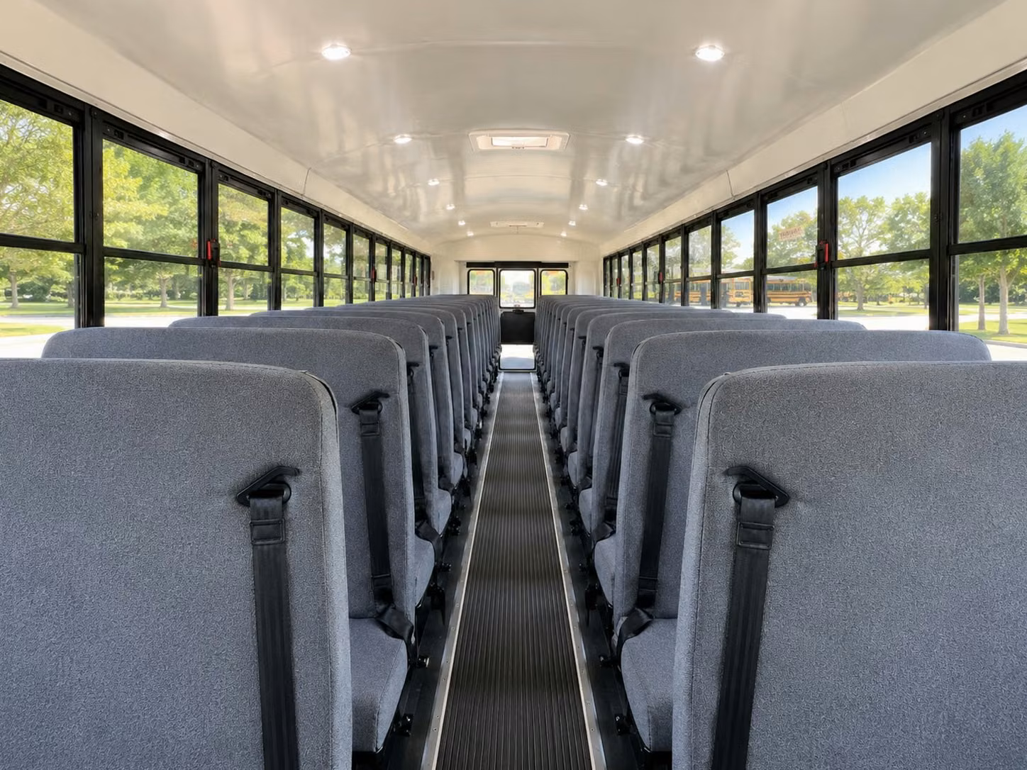school bus interior