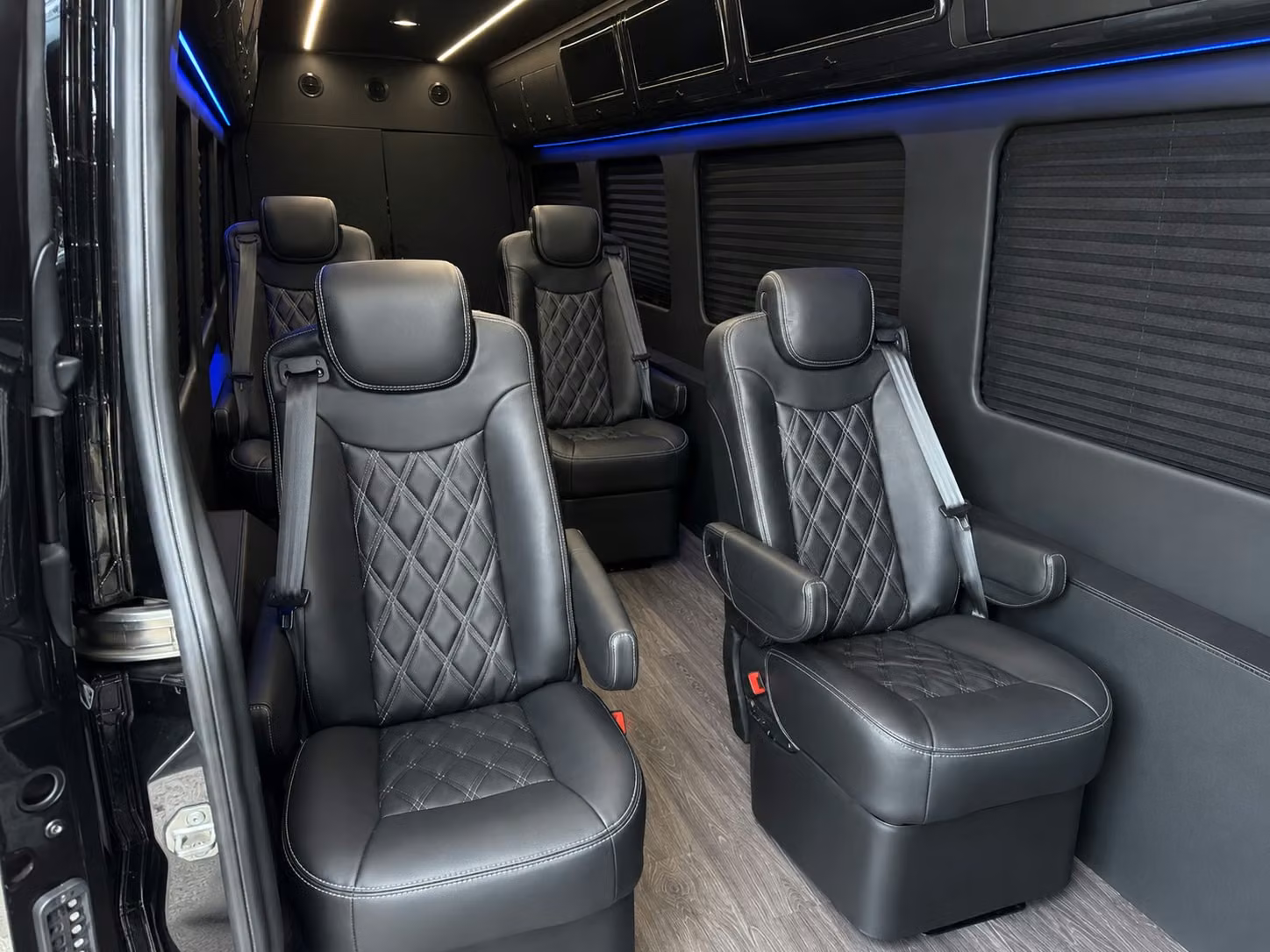 sprinter van with driver inside